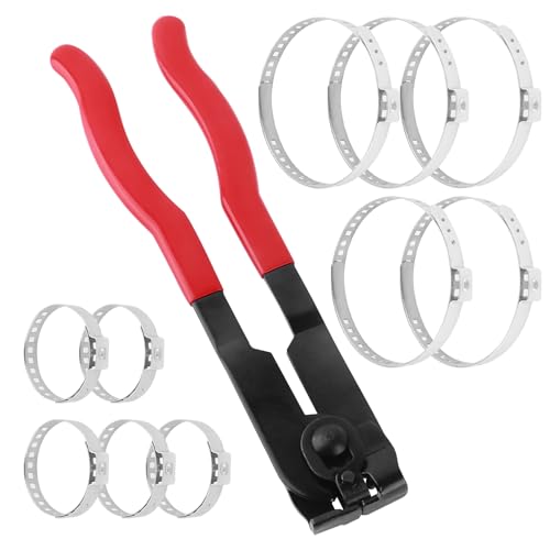 Car CV Boot Clamp Pliers Kit,Car CV Boot Clamp Tool Kit Includes Large & Small CVS Boots Clamps,Sturdy Cars CVS Axle Boots Clamps Tool Automotive Tools with Non-Slip Handle
