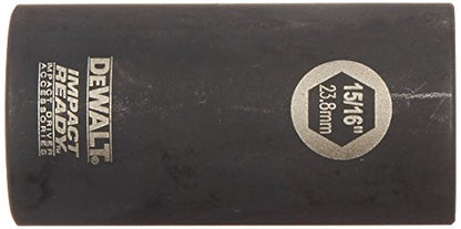 DEWALT DW2293 15/16-Inch IMPACT READY Deep Socket for 3/8-Inch Drive - size: 1 Count (Pack of 1), style: 15/16"