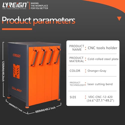Large Capacity CNC Tool Storage Cabinet, Portable CNC Tool Holder Vertical Drawer Cabinet, CNC Tool Storage Rack Equipment for Warehouses Machining Centers - size: BT/CAT30-120CAP