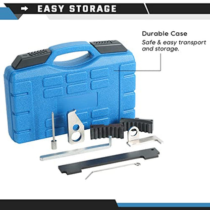 ATPEAM Engine Camshaft Tensioning Locking Alignment Timing Belt Tool Kit Compatible with Chevy Cruze Aveo Alfa Romeo Fiat 16V 1.4 1.6 1.8 en6340 km6340