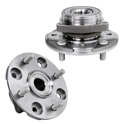 Detroit Axle - 2.2L Front 2pc Wheel Bearing Hubs for 90-97 Honda Accord, 97 Acura CL, 2 Wheel Bearing and Hubs Assembly 1990 1991 1992 1993 1994 1995 1996 1997 Replacement - style: 950-003 x2/Pair