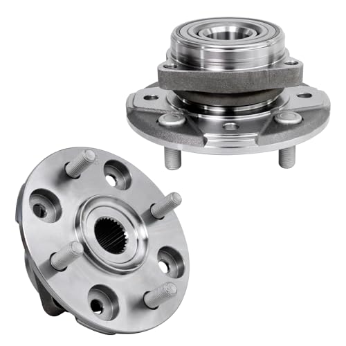 Detroit Axle - 2.2L Front 2pc Wheel Bearing Hubs for 90-97 Honda Accord, 97 Acura CL, 2 Wheel Bearing and Hubs Assembly 1990 1991 1992 1993 1994 1995 1996 1997 Replacement - style: 950-003 x2/Pair