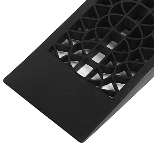 Brilluxa Vehicle Service Ramps, 1-Pair Drive-On Wheel Ramps and Tire Lift Platforms with 4400 lb Capacity for Oil Changes and Underbody Maintenance on Low-Profile Cars SUVs Trucks
