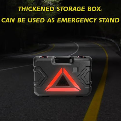 Cordless Electric Car Jack Kit for Dewalt 20V Battery, Cordless Remote Control 5 Ton Hydraulic Car Jack with LED Light for Sedan, SUV,MPV,Truck (NO Battery