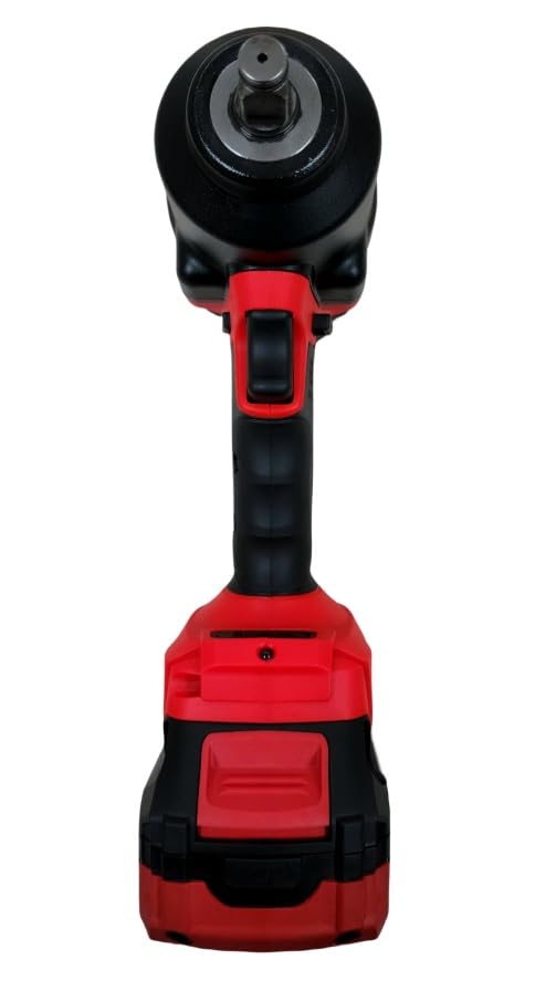 BESWELL CIW-112B 1/2" Cordless Impact Wrench Kit with 2x 4.0Ah Batteries | 885 Ft-Lbs brushless electric gun. Includes 2 batteries, charger, 3pcs deep sockets & case for fast car tire repair.