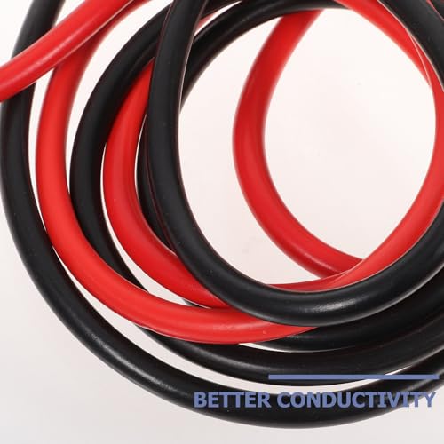 Garneck Heavy Duty 1000a Copper Auto Jumper Cables 2.8m Full Clamp Car Emergency Booster Power Wire for Battery Start Suv Truck