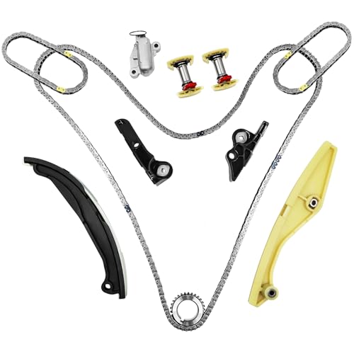 3.5 Ecoboost Timing Chain Kit with Tensioner AT4Z6268A Fits 2011-2017 Ford F150 Flex Taurus Edge Explorer Mustang 3.5L 3.7L, Lincoln MKS MKX MKZ OE# AT4Z6268B cadena de tiempo kit - size: with tensioner