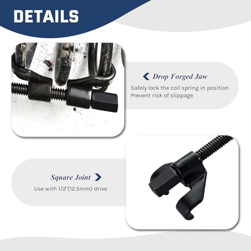 DASBET 14" Coil Spring Compressor Tool Suspension Strut Remover Installer Kit Macpherson Coil Spring Compressor