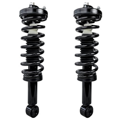 Detroit Axle - RWD Front Struts for 2009-2013 Ford F-150, Complete 2 Struts with Coil Spring 2010 2011 2012 Replacement Suspension Quick Install Ready Strut Shocks Assembly - size: 171140-DA x2/PAIR