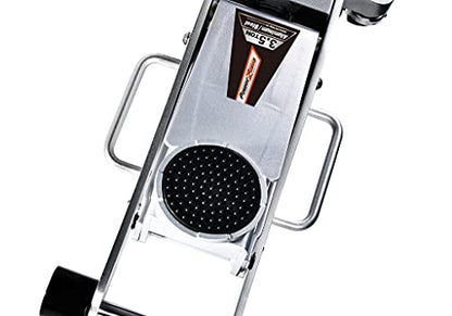 Power Zone 680063 Dual Pump Quick Lift 3-1/2 Ton Aluminum and Steel Racing Jack, Lift Range: 4-1/8” to 18-5/16”