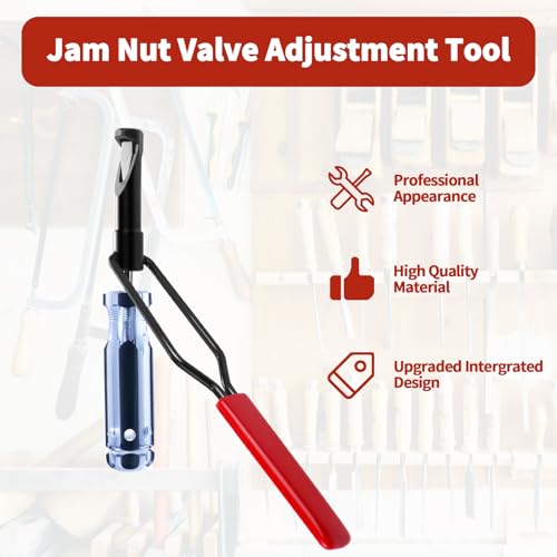 10mm Valve Adjustment Tool Jam Nut, Slotted Valve Grinding & Lapping Tool, Valve Adjusting Stud, Jam Nuts with Window Cut Out for Positioning, for Honda Toyota and Other Japanese Auto Vehicle Engine - size: 10 mm