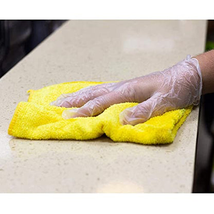 Karat [XL - 1,000 ct] Clear Vinyl Disposable Gloves, Powder-Free, Great Fit, Tear-Resistant for Multi-Purpose (FP-GV1009)