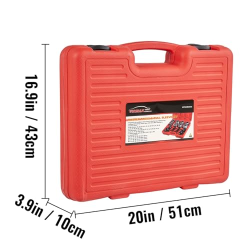 28PCS ProfessionalPress & Pull Sleeve Kit for Removing Bearings Bushes Seals
