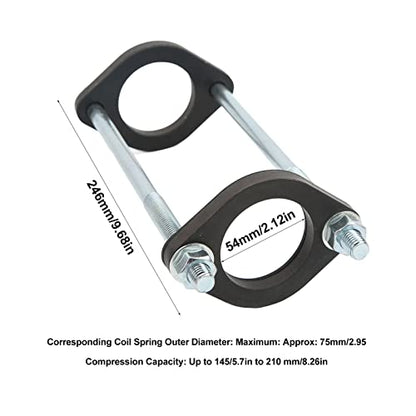 75mm Motorcycle Shock Spring Compression Tool Flexible Steel Coil Spring Compressor for Motorcycles with Coil Spring Outer Diameter Within 75mm