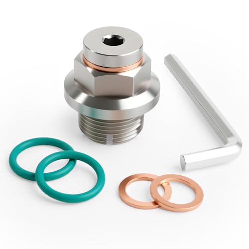 M20.1-1.5 x 15mm Oversize Piggyback Oil Drain Plug, Stainless Steel Self Tapping Oil Pan Thread Repair Kit - size: M20.1-1.5 x 15mm