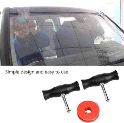 Professional Windshield Removal Tool Kit – Auto Glass Cutting & Wire Puller Set for Easy Car Windshield Replacement & Repair – Compatible with Most Vehicles A - color: A