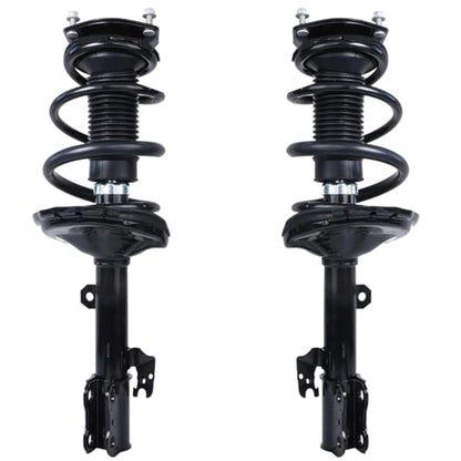 Detroit Axle - Front Steering Knuckles Struts for 06-07 Toyota Highlander, 04-06 Lexus RX330, 07-09 RX350, 06-08 RX400h, Steering Knuckles & Wheel Hub Bearings Struts with Coil Springs Replacement - size: 4QU47815/ Big strut kit