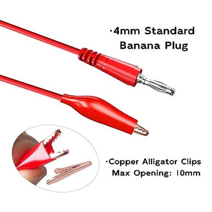 Goupchn Back Probe Kit 4mm Banana Plug to Copper Alligator Clip | Automotive Test Leads Set, 3 Configurations Back Probe Pins, Extended Length Probes, For Car Repairing Diagnostic - size: 24PCS