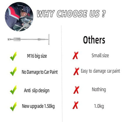 M16 Big Size Heavy Duty Auto Slide Hammer Dent Remover Tools for Car Dent Paintless Repair (Slide Puller)