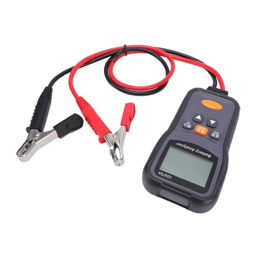 Naroote 12V 24V Digital Car Battery Tester for Ca Rs Trucks Boats | Quick Accurate Diagnosis, Shock Proof ABS Housing & 66cm Cables, Battery Analyzer for Trucks RVs ATVs