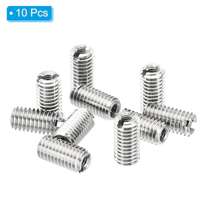 PATIKIL Thread Adapters Sleeve Reducing Nut, 10 Pcs M5x0.8 Male to M2.5x0.45 Female Repairing Insert Nut Screw Reducer Stainless Steel Fastener 10mm - size: M2.5xM5x10mm