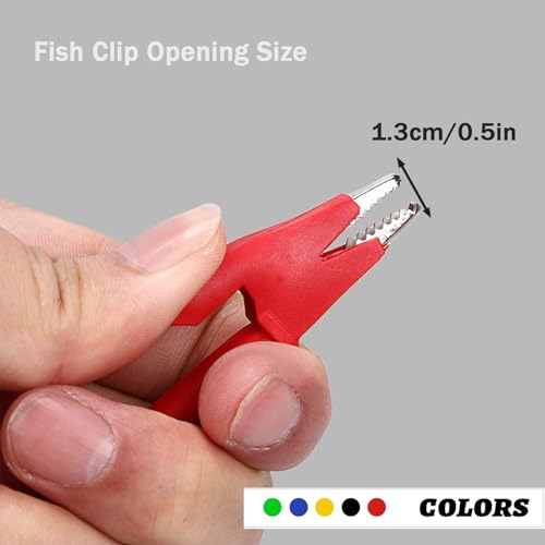 Alligator Clip to Alligator Clip Silicone Jumper Wire | Alligator Clip Electrical Test Leads 3.28ft Cable with Alligator Clips 5PCS for Multimeter Electrical Testing(Y-Y 1m 5S) - size: 3.28ft 16AWG 5 items