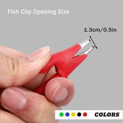 Alligator Clip to Alligator Clip Silicone Jumper Wire | Alligator Clip Electrical Test Leads 3.28ft Cable with Alligator Clips 5PCS for Multimeter Electrical Testing(Y-Y 1m 5S) - size: 3.28ft 16AWG 5 items