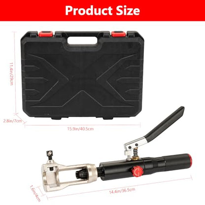 Hydraulic Flaring Tool Kits, 45° Double Flaring Tools, 33PCS Flaring Dies, Brake Repair Brake Flaring Tool for 3/16"-1/2", with Tube Cutter and Deburrer, for Copper Line, Steel Pipe Automotive Repair