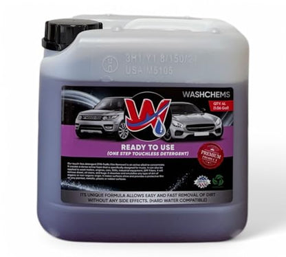 Foam Cannon Ready to Use - Touchless One Step Car Wash Shampoo (1 Gallon, 128 oz) – No Mixing Ratio Required - Commercial Grade – Great for Cars, Trucks, Motorcycles, Other - Wash Chems (1)