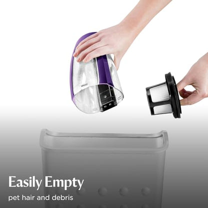 Bissell Pet Hair Eraser Cordless Hand Vacuum, Home, Auto & Pet, 2390A | Lithium Ion battery for consistent power; ideal for home, auto & upholstery pet hair pickup
