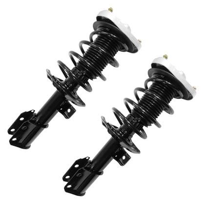 Detroit Axle - AWD Front Struts for Mercedes-Benz E350 E300 E550 E400 E250 [Sedan; 4Matic], Complete Struts with Coil Spring Assembly Replacement Suspension Shocks - size: 11810x2/PAIR