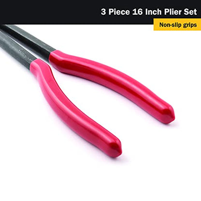 Titan 60787 3-Piece 16-Inch Long Nose Pliers Set - style: 3-Piece 16-Inch Set
