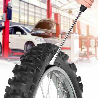 ZJchao Tire Lever Set Durable Multi Functional Tire Spoon Tyre Changing Tool with Protectors Valve Cores for Bike Motorcycle Car Repair and Removal Steel Material 3 (Red 02)