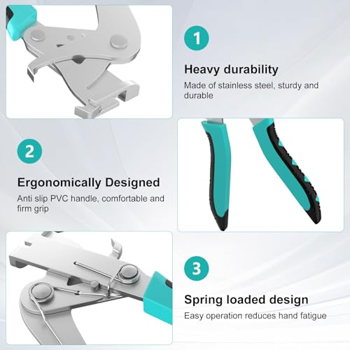 Car Clip Pliers and Disassembly Tools, Efficient Multi-functional Automotive Snap Plier, Easy to Remove Fasteners, Clips, Buckles, and Rivets, Open The Panels Effortlessly (1pc) (blue) - color: Blue