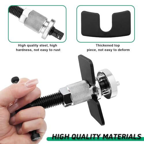 vvag Car Brake Piston Wind Back Tool, 3pcs/Set Brake Caliper Piston Rewind Kits,Car Rear Brake Pad Wind for Replacement of Rear Brake Pad, Universal for RV,SUV,Truck