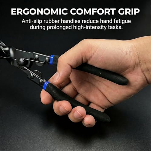 Automotive Panel Clip Removal Tool, Car Upholstery Trim Removal Pliers, Car Dashboard Fastener Push Pin Plier, Vehicle Interior Repair Tool for Most Vehicles (Blue) - color: Blue