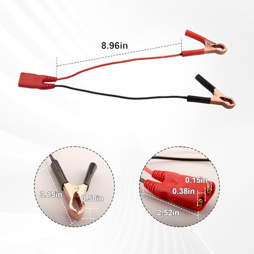 QQZ Battery Clamps Cable Clip Set PPTK0025 for Power Probe 3/3S/3Ez, Power Circuit Probe Tool accessories,Alligator Clip Lead set