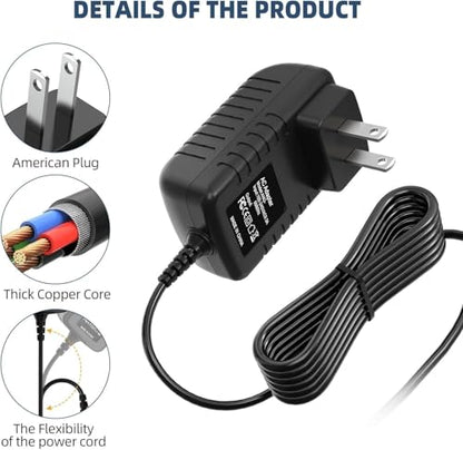 Guy-Tech 12V AC DC Adapter for TOPDON AD900 Lite ArtiDiag900 Lite OBD2 Scanner Bidirectional Car Diagnostic Scan Tool Automotive Scanner 12VDC 2A Power Supply Cord Charger
