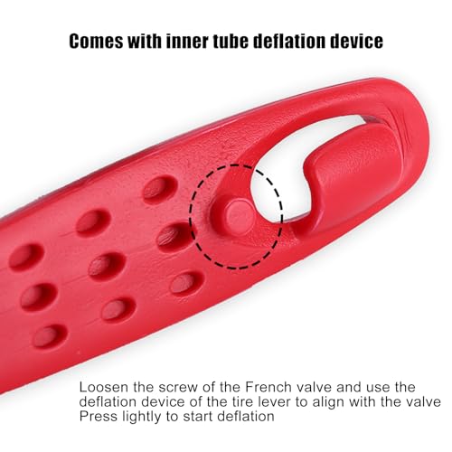 Cycle Tire Levers Compact Portable Ergonomic Rim Safe Scratch Free | Cycle Tyre Repair Tool for Road Mountain Bike Bicycle Cycling Outdoor Quick Removal Repair Maintenance Tool Kit Compact - color: C