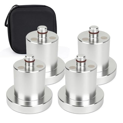 BARTOO Jack Puck Lifting Pucks Compatible with Rivian R1T R1S - Aluminum Jack Pad Adapter with Magnetic, Tire Lift Puck Pads with Storage Case 4 Pack