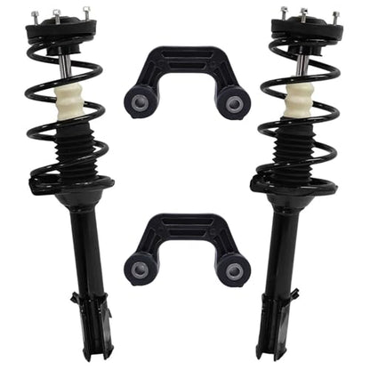 Detroit Axle - 4pc Rear Sway Bars for 2004-2007 Subaru Impreza [Wagon], Complete Struts with Coil Spring Assembly Sway Bar End Links 2005 2006 Replacement Suspension Kit - size: 4QS54004/ sway kit