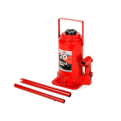 AFF Heavy Duty 20 Ton Bottle Jack, Manual, Machine Hardened Steel Saddles, Centered Pumps and Rams, 3520 - size: 20 Ton Capacity, style: Heavy Duty