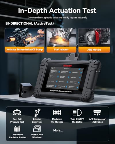 iCarsoft MB V4.0 Full System Bidirectional Diagnostic Scan Tool for Most Benz/Sprinter/Smart/Maybach Free 2 Further Vehicle Groups Lifetime Free Update Up to 41 Resets Automotive Active Test Scanner