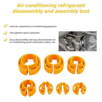 Osilly 16PCS Car Fuel Line Disconnect Removal Tool Set, Automotive Transmission Oil Cooler Line Master Quick Disconnect Tool, Compatible with 1/4 5/16 3/8 1/2 5/8 3/4 7/8 Inch, Universal Fit