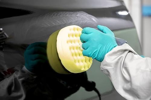 3M Perfect-It Foam Compounding Pad, 33284, 6 in, 1 Pad, White, Refind Sand Scratches, Slow-Speed Polishing for Automotive - size: 6