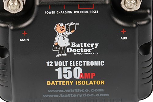 Battery Isolator, 100A, Black - size: 100 Amp