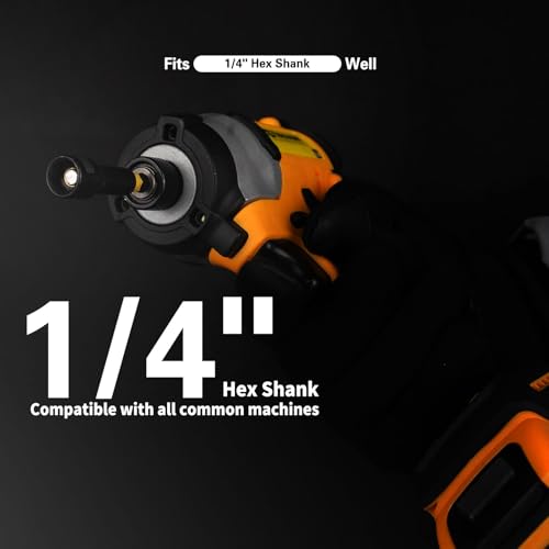 Facoow Magnetic Nut Driver Set 55PCS, SAE&Metric Impact Nut Driver Set with Socket Adapters, Deep Nut Drivers, Power Bit, Wing Nut Driver, Quick Release Extension, Poviting Nutsetter, Storage Box