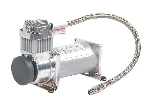 VIAIR 350C - Small Industrial Air Compressor for ‎Drilling, Air Brushing, Spraying, Nailing | 12V Continuous Duty Cycle Compressor, 150 PSI (Silver)