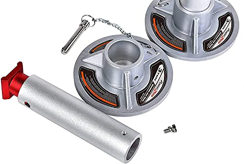 Power Zone 680065 Dual Pump Quick Lift 3 Ton Aluminum Hydraulic Racing Jack with 3 Ton Aluminum Jack Stands Combo Set,Silver,680065-A