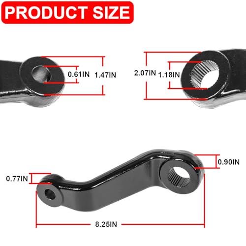 Replace for 6605 Drop Pitman Arm, Fit for 87-06 Jeep Wrangler YJ & TJ, for 84-01 Jeep Cherokee XJ & Comanche MJ, for Jeep Power Steering
